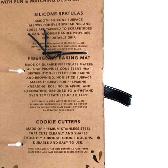 Envogue Pumpkin Kisses Set of 5 Baking Set - Baking Mat Spatulas Cookie Cutters - Picture 6 of 6